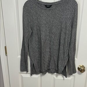 Gray Crew Neck Sweater